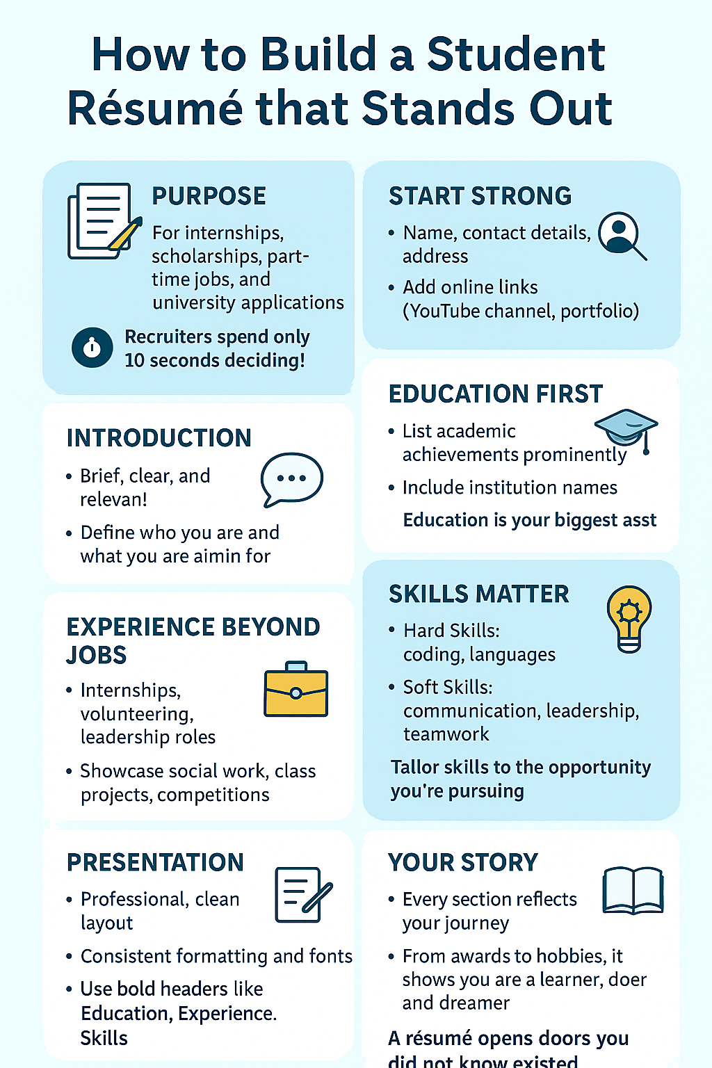 How to Build a Student Résumé that Stands Out