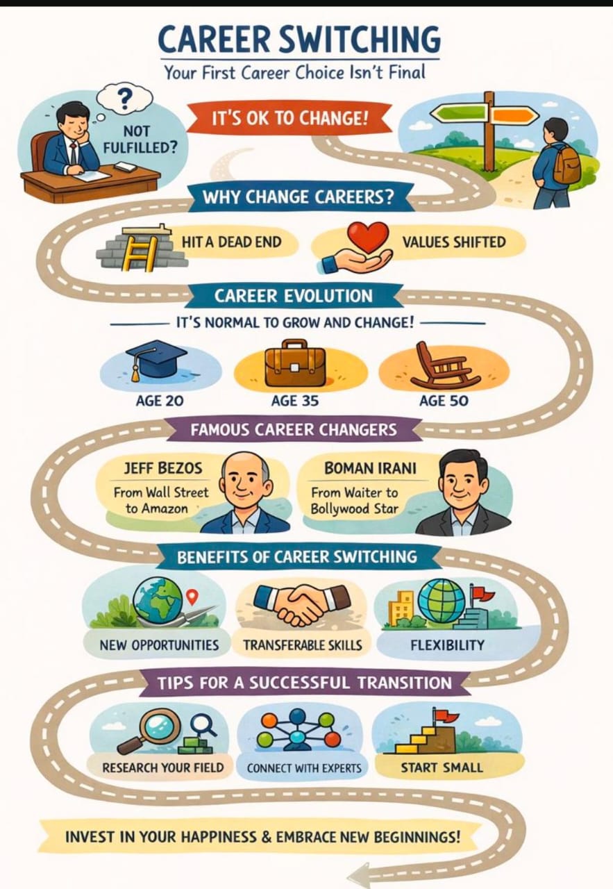 CAREER SWITCHING—YOUR FIRST CAREER CHOICE IS NOT FINAL