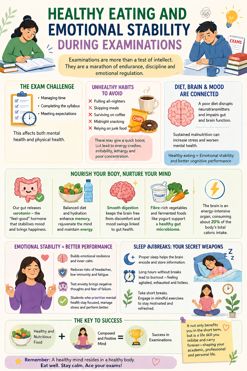Healthy Eating and Emotional Stability During Examinations